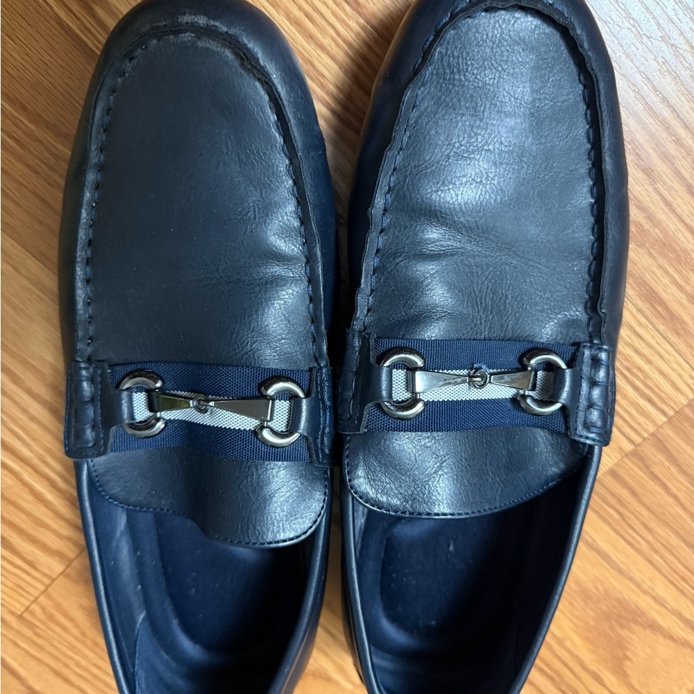 Men's Black Leather Loafers